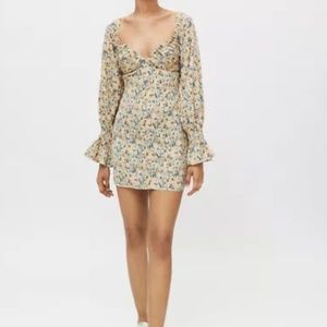 Kiss The Sky Floral Bardot Mini Dress
